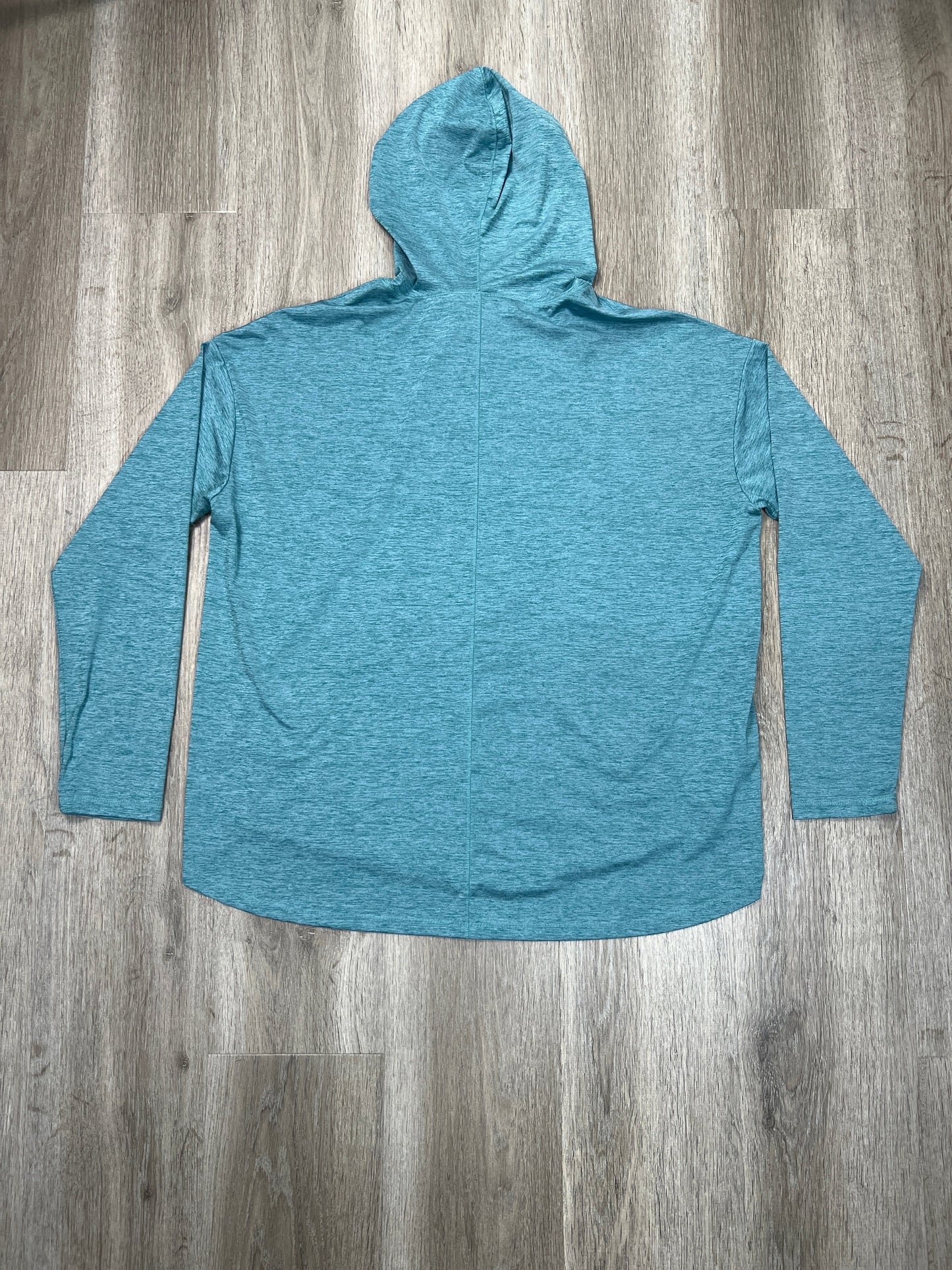 Athletic Top Long Sleeve Hoodie By Eddie Bauer In Blue, Size: L