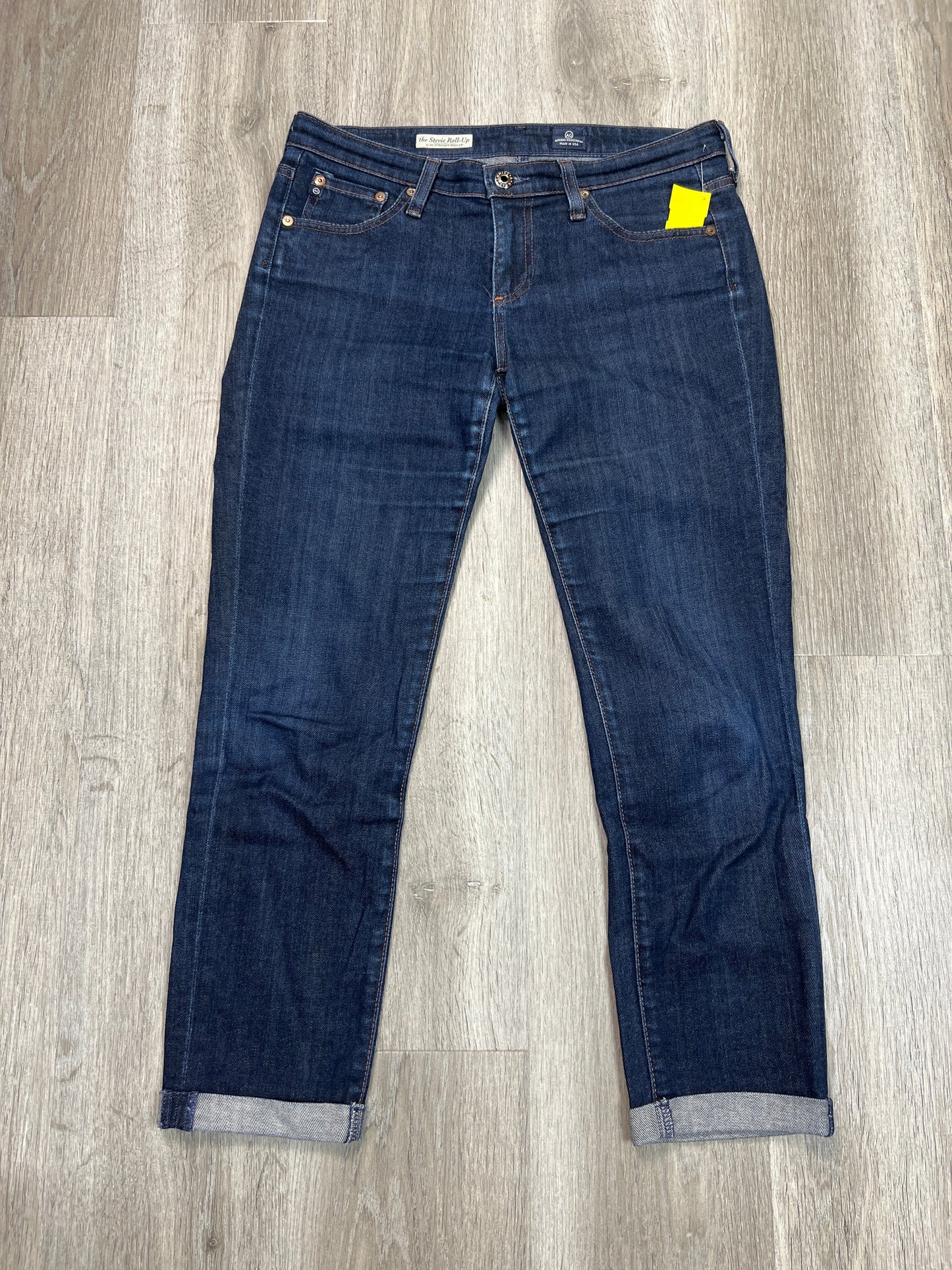 Jeans Straight By Adriano Goldschmied In Blue Denim, Size: 6