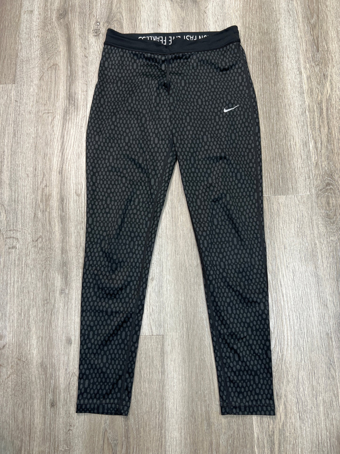 Athletic Leggings By Nike Apparel In Black, Size: S