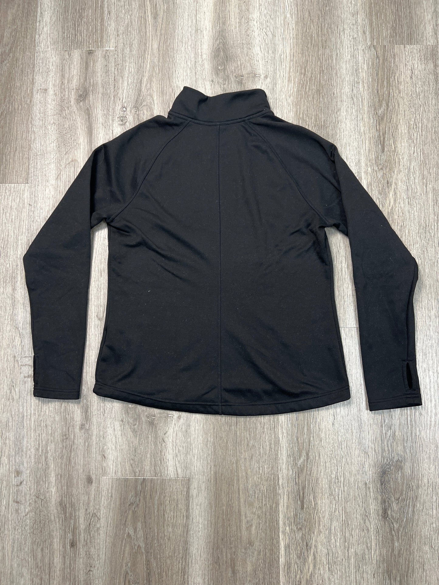 Athletic Top Long Sleeve Collar By The North Face In Black, Size: M