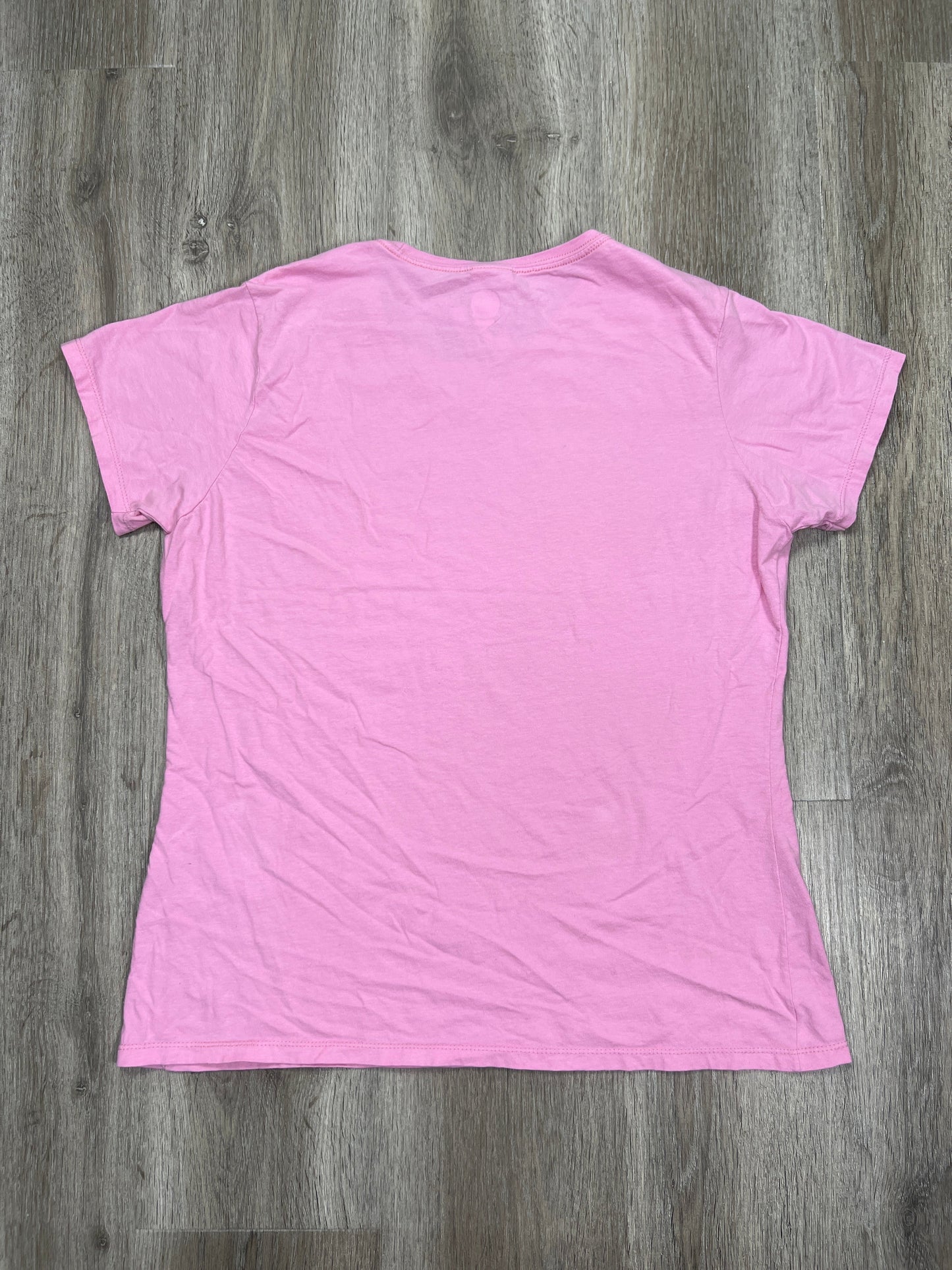 Pink Top Short Sleeve Clothes Mentor, Size L