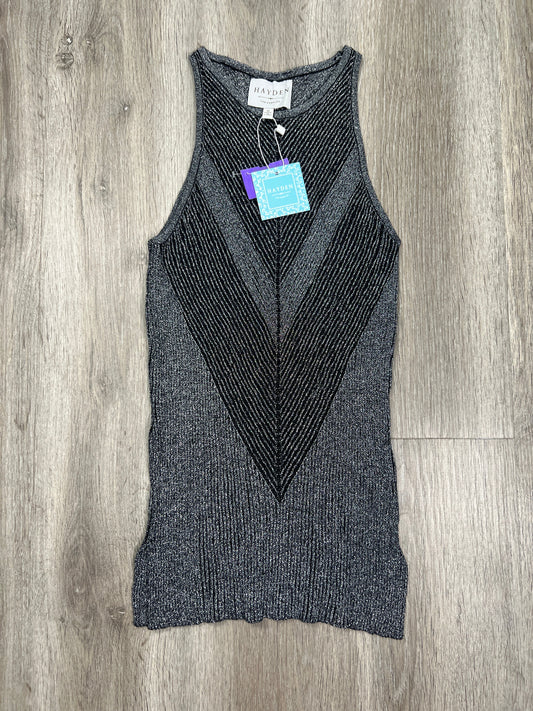 Black & Silver Top Sleeveless Hayden La , Size M