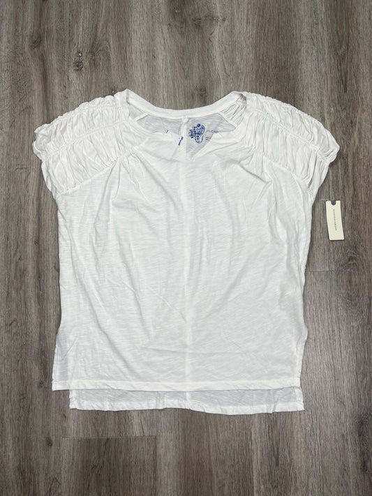 White Top Short Sleeve Pilcro, Size S