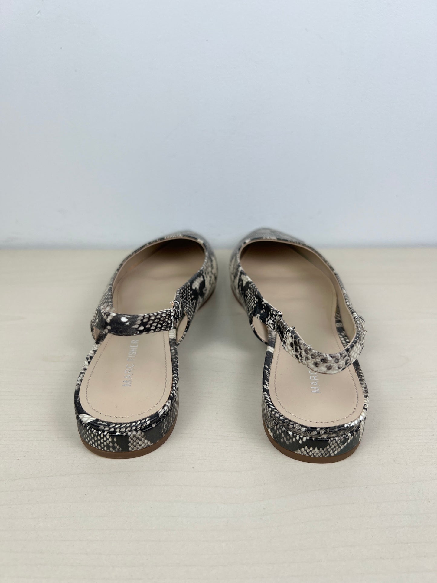 Snakeskin Print Shoes Flats Marc Fisher, Size 9.5
