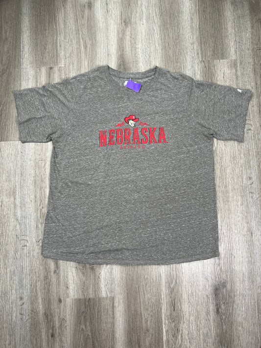 Grey Top Short Sleeve Russel Athletic, Size 3x