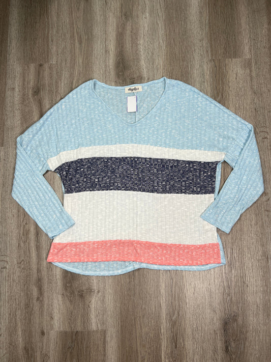 Striped Pattern Sweater Haptics, Size M