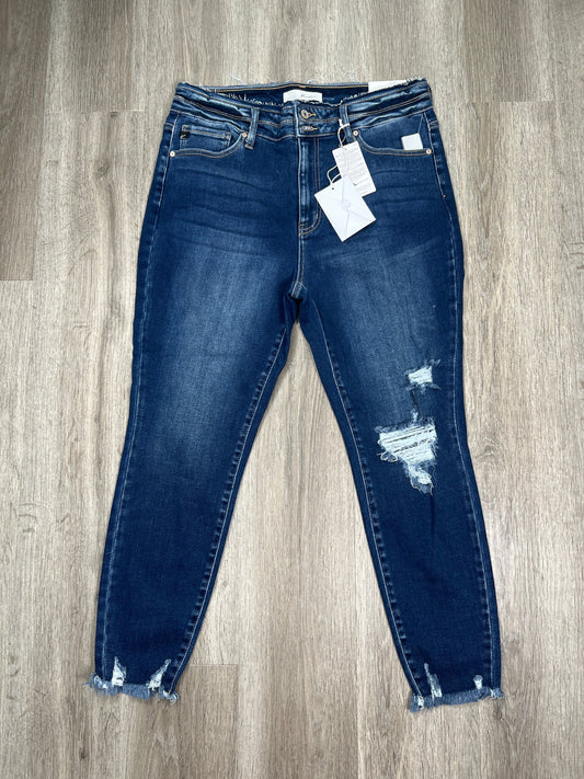 Blue Denim Jeans Skinny Kancan, Size 16