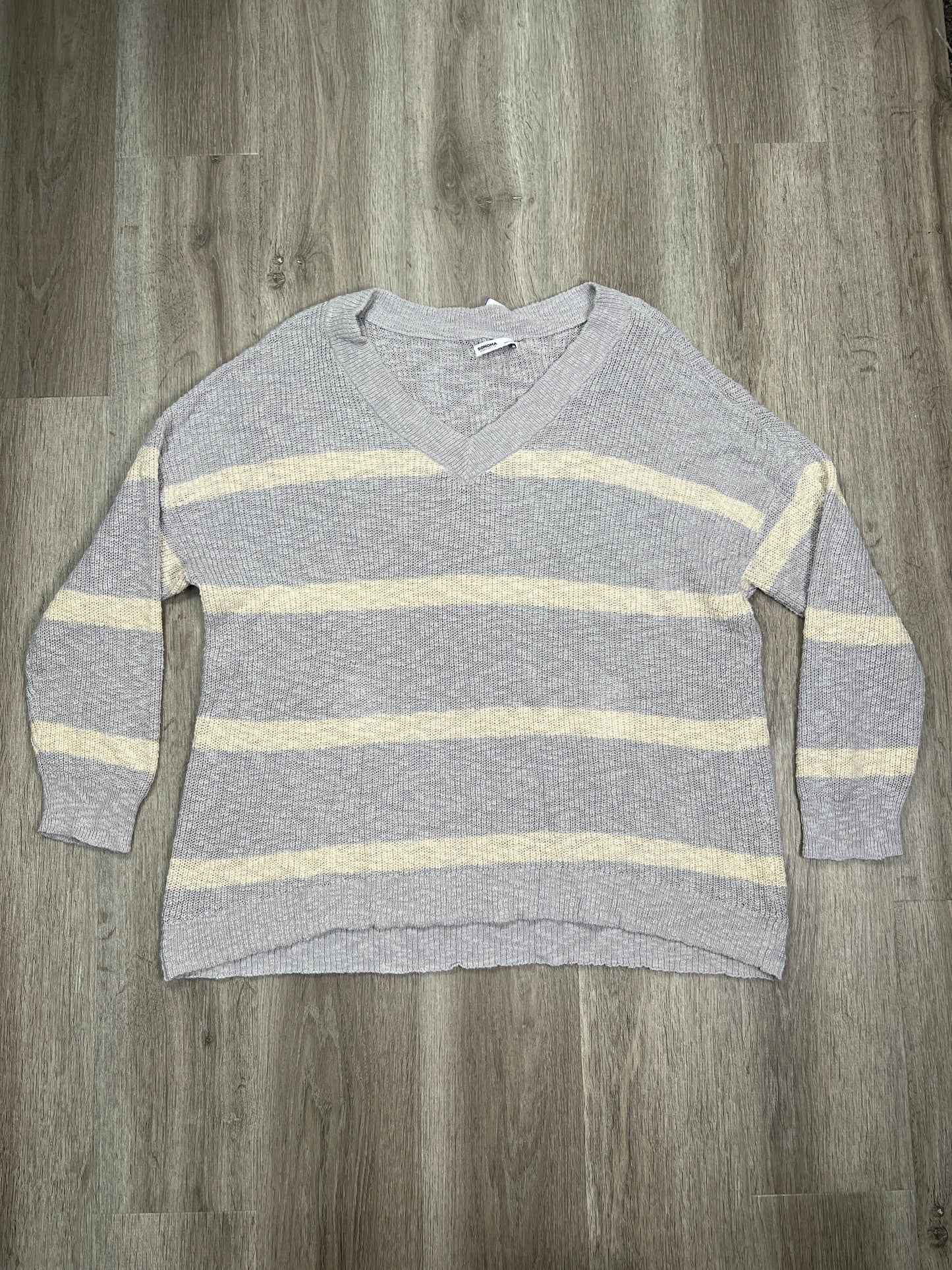 Cream & Grey Sweater Sonoma, Size 2x