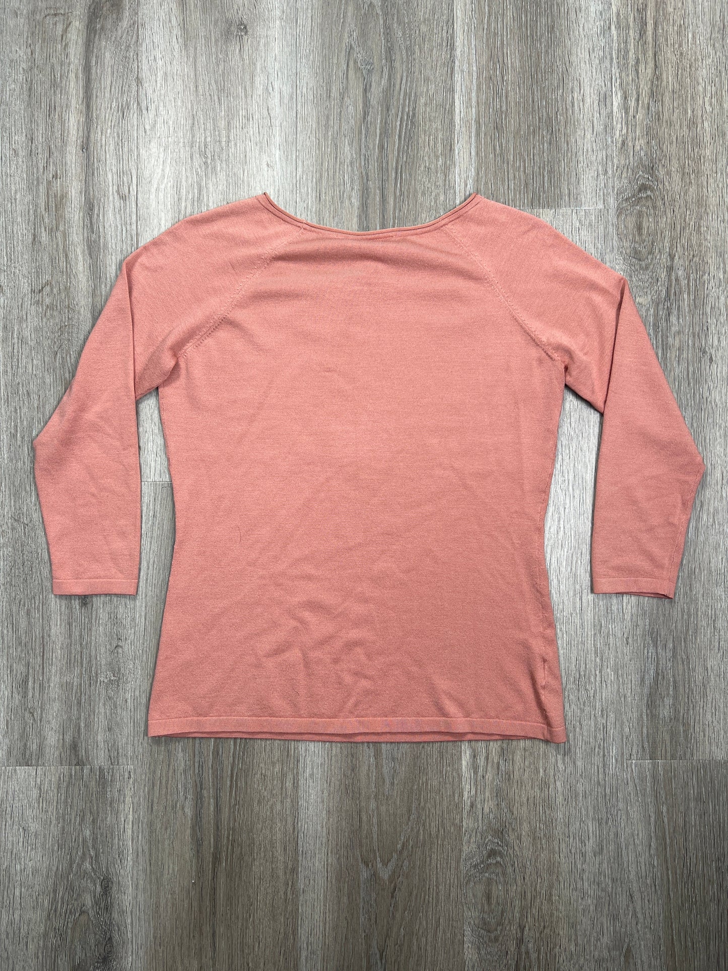 Pink Top Long Sleeve Basic Loft, Size M