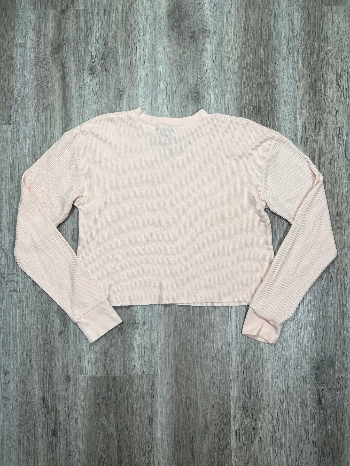 Pink Top Long Sleeve Basic Wild Fable, Size S