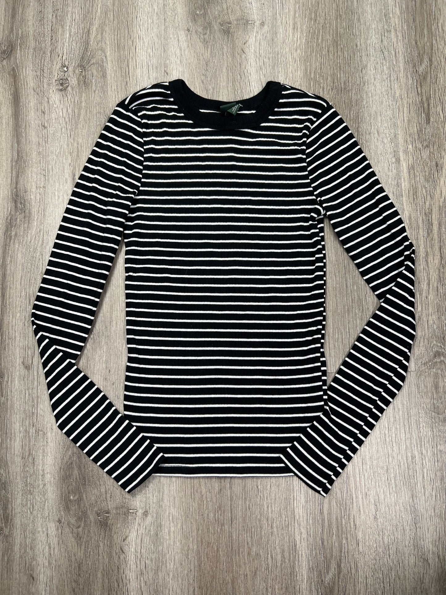 Striped Pattern Top Long Sleeve Wild Fable, Size S