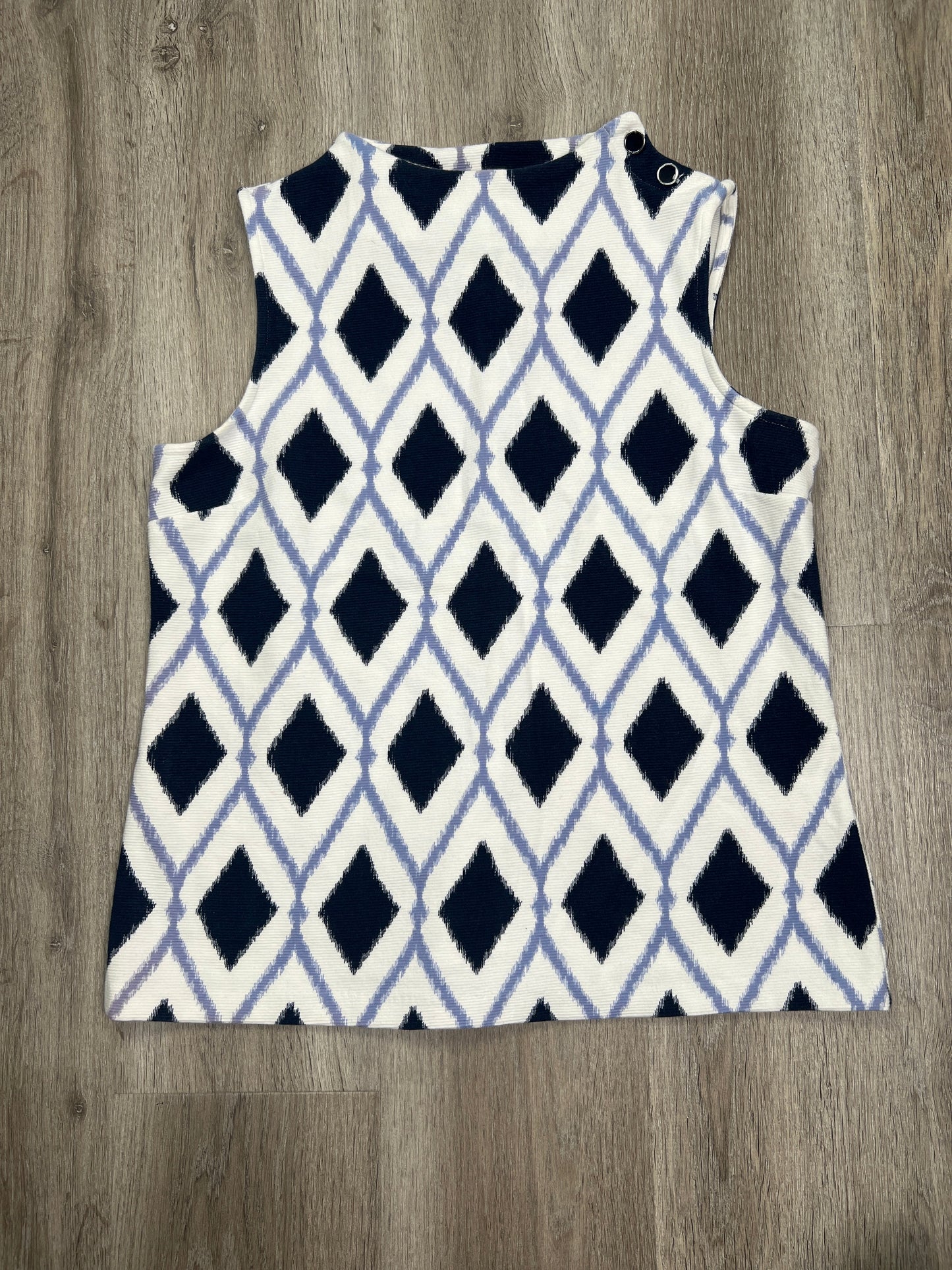 Geometric Pattern Top Sleeveless Talbots, Size Petite  M