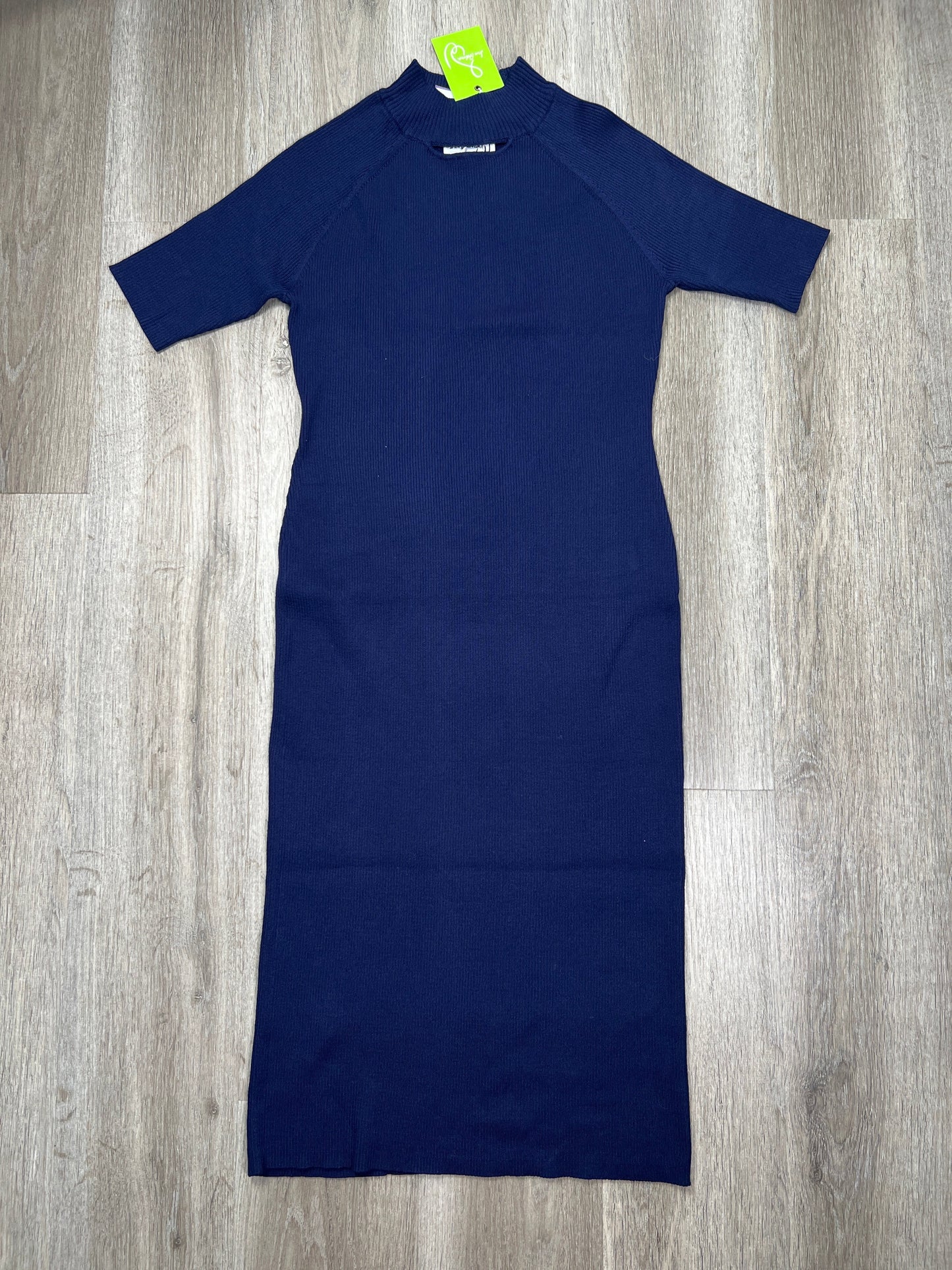 Navy Dress Casual Midi Sam Edelman, Size L