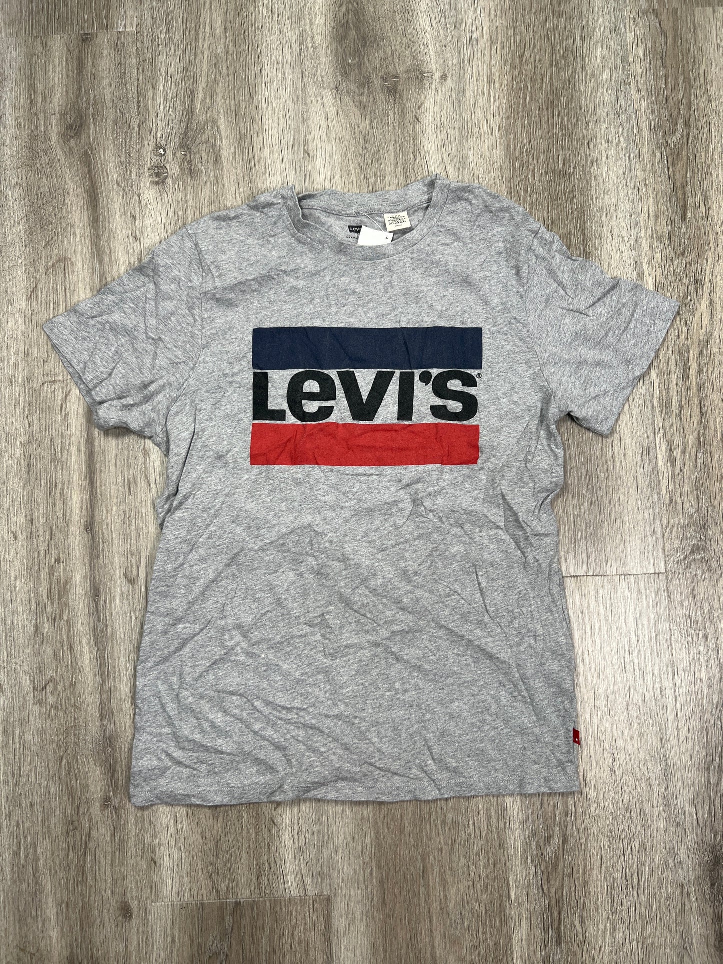 Grey Top Short Sleeve Levis, Size S