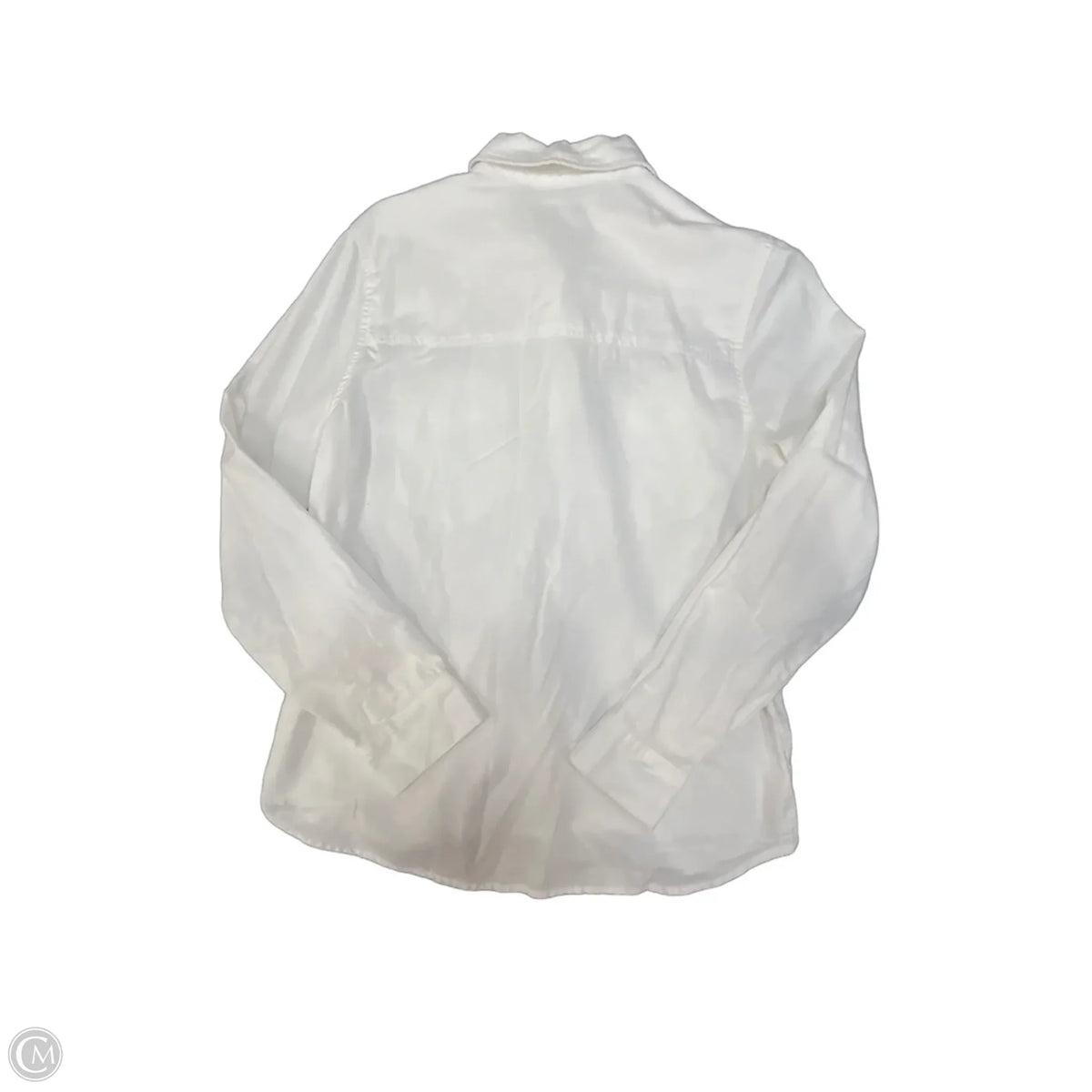 Top Long Sleeve By Oat In White, Size: M