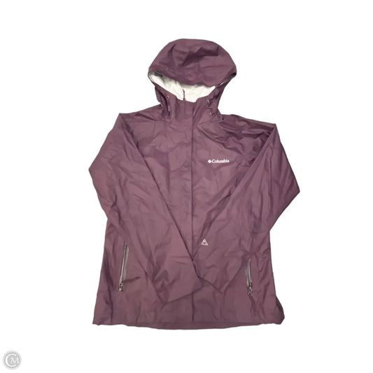 Jacket Windbreaker By Columbia In Purple, Size: M