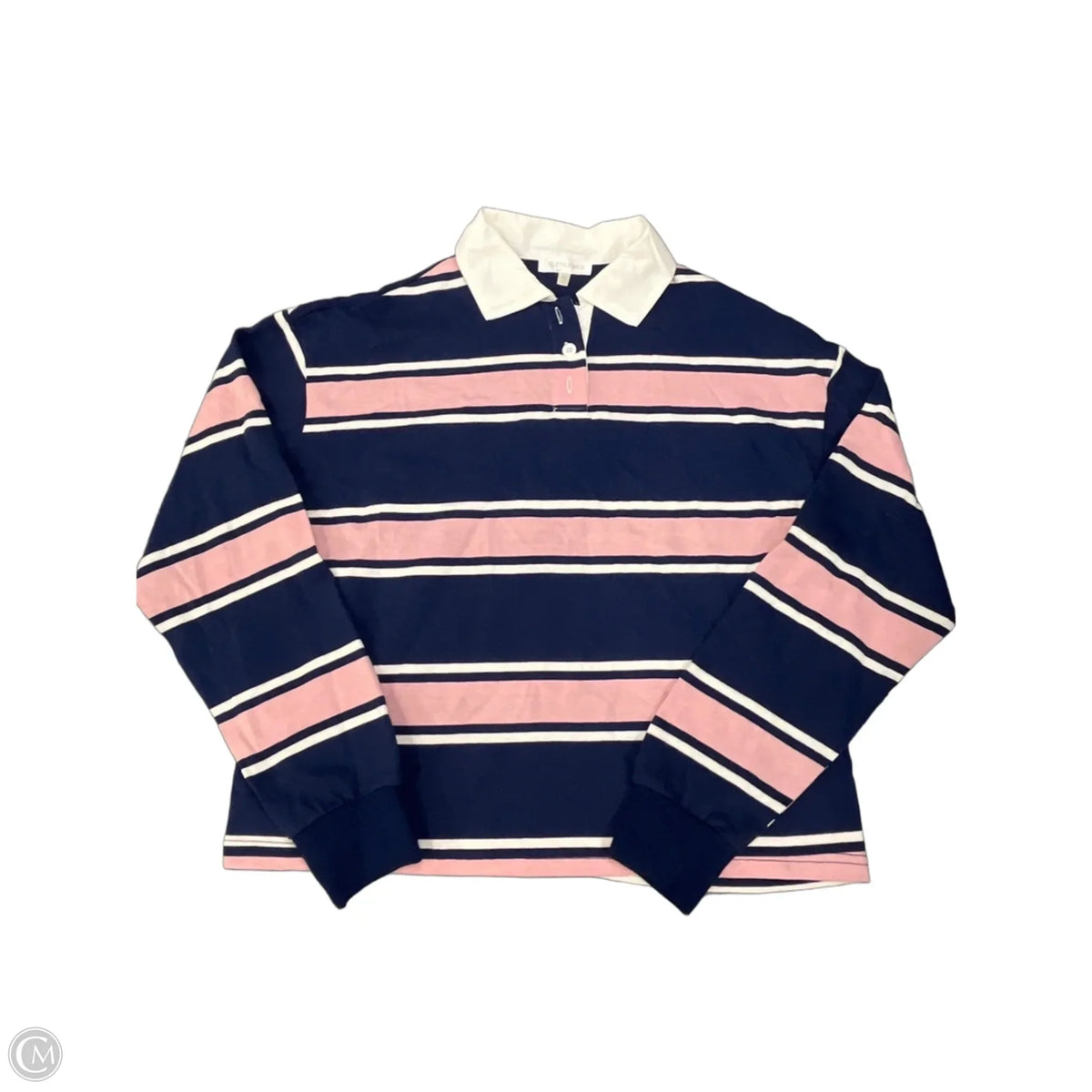 Top Long Sleeve Basic By Cmf In Striped Pattern, Size: Xs