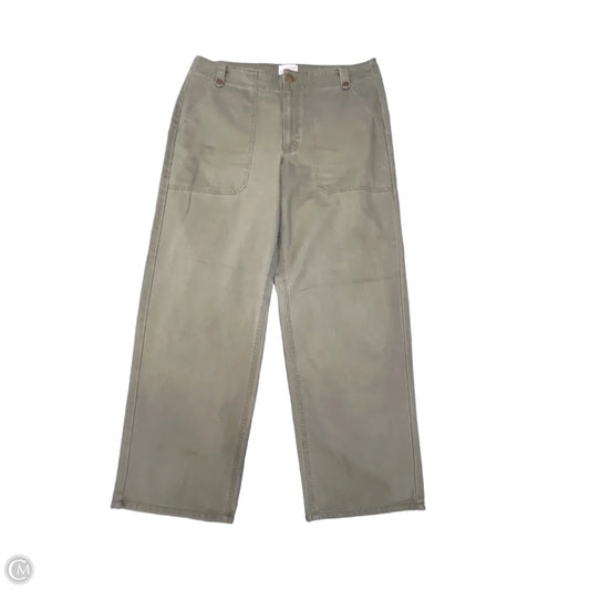 Jeans Wide Leg By Universal Thread In Green Denim, Size: 14