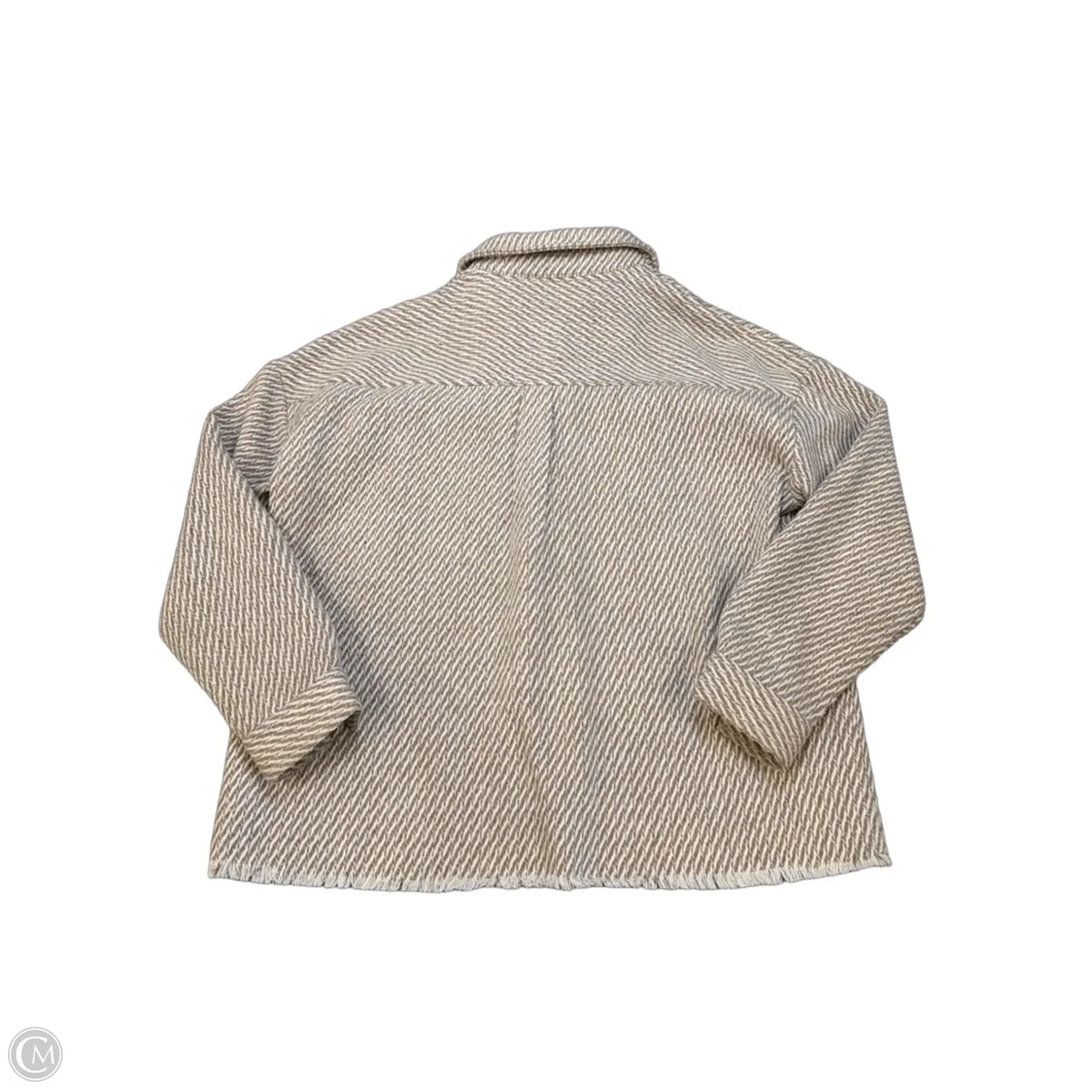 Jacket Shirt By Cloud Ten In Beige, Size: S