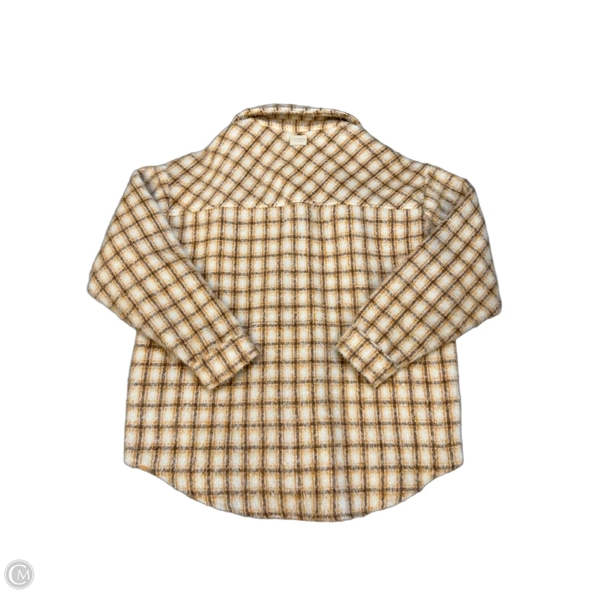 Jacket Shirt By Clothes Mentor In Checkered Pattern, Size: M