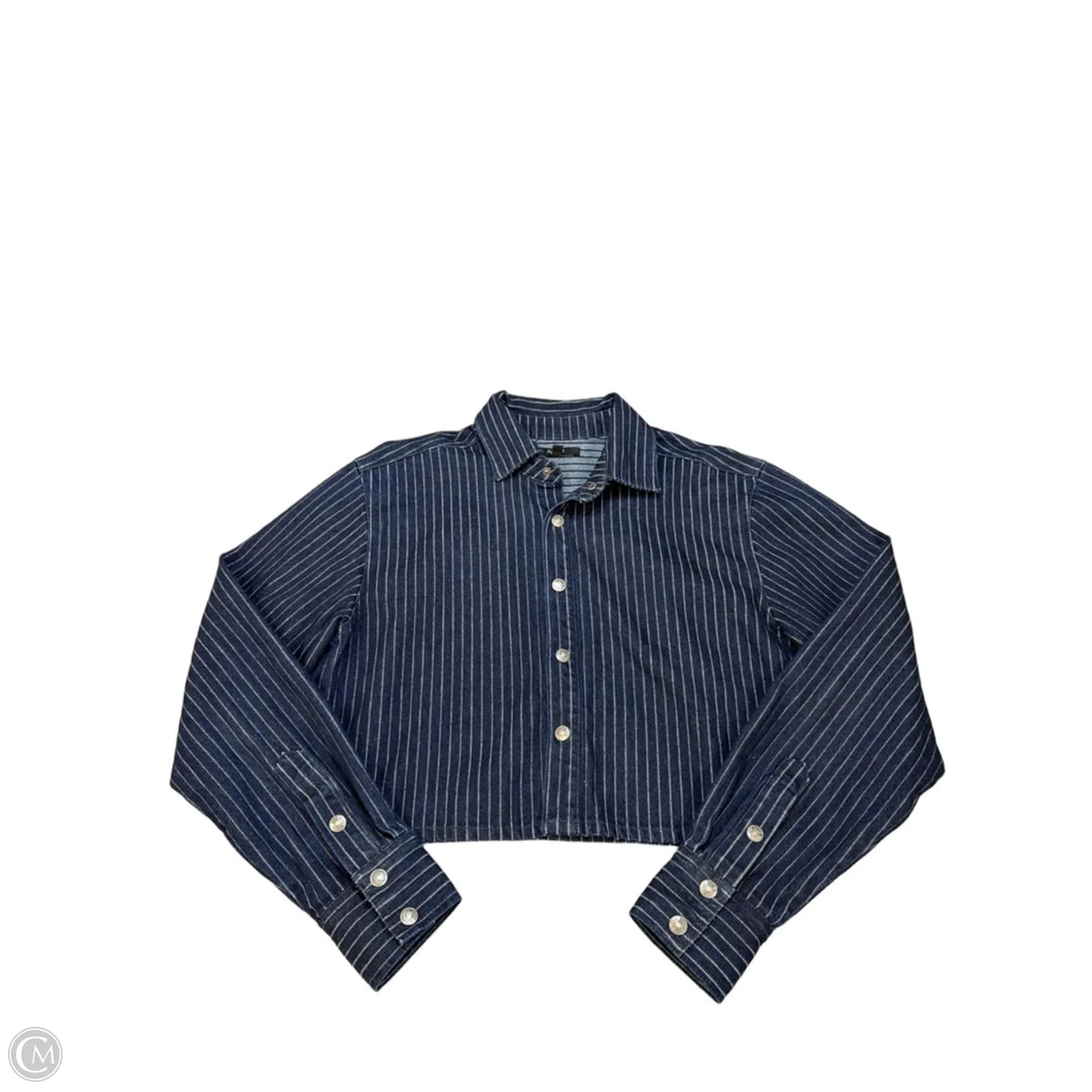 Jacket Denim By Afrm In Striped Pattern, Size: Xl