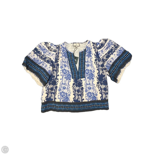 Top Short Sleeve Designer By Tuckernuck In Floral Print, Size: M