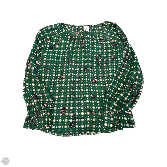 Blouse Long Sleeve By Cabi In Green, Size: S