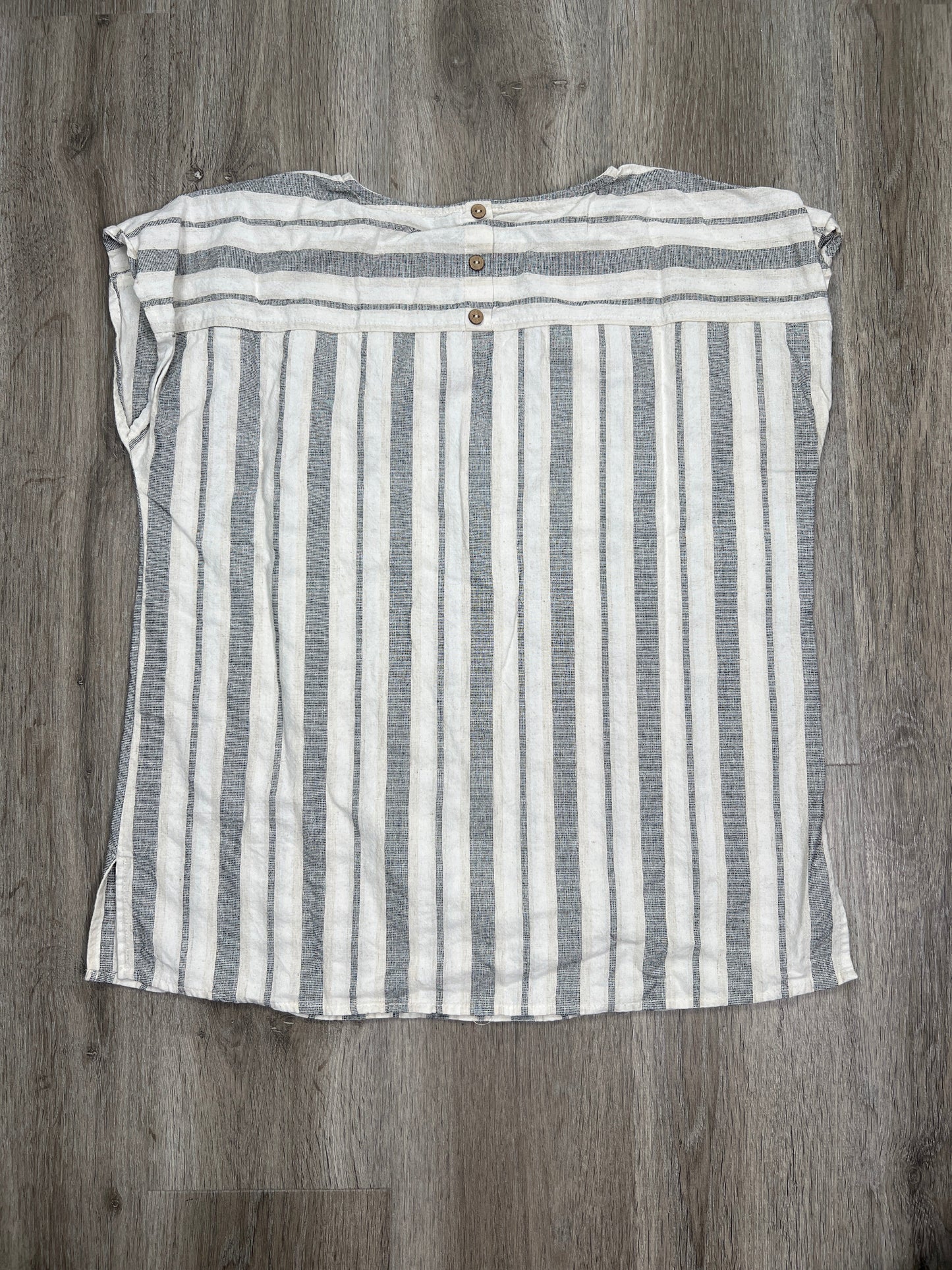 Striped Pattern Top Short Sleeve Doe & Rae, Size M