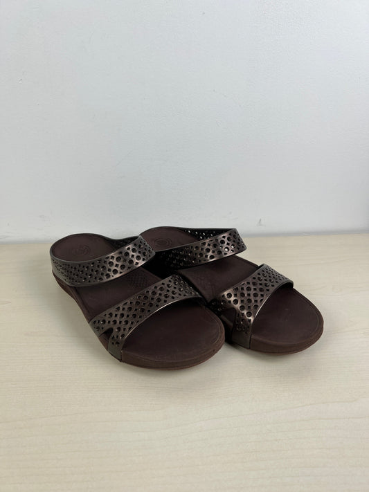 Bronze Sandals Sport Fitflop, Size 7