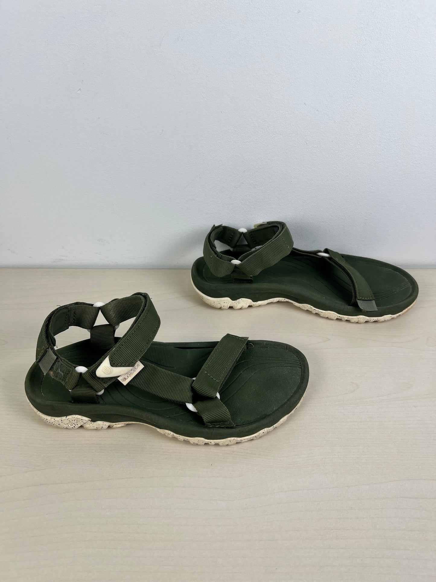Green Sandals Sport Teva, Size 7