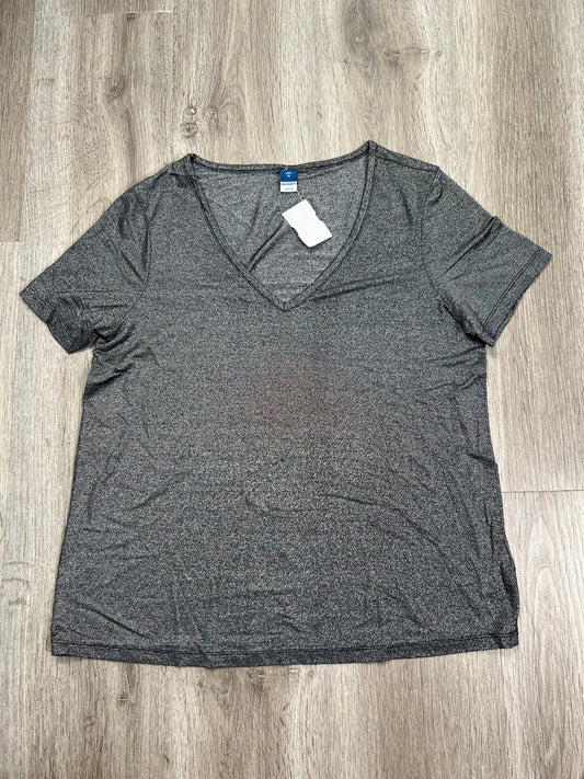 Silver Top Short Sleeve Old Navy, Size Xs