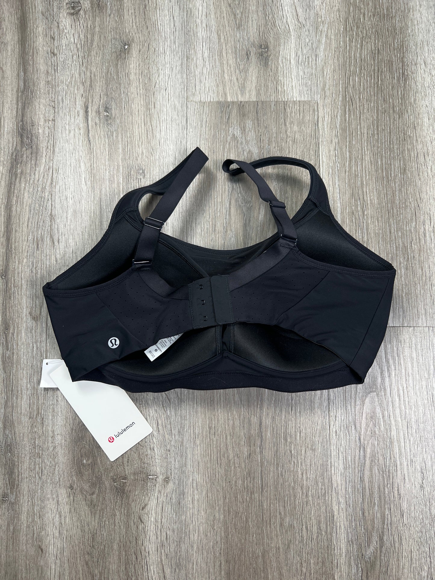 Black Athletic Bra Lululemon, Size Xl