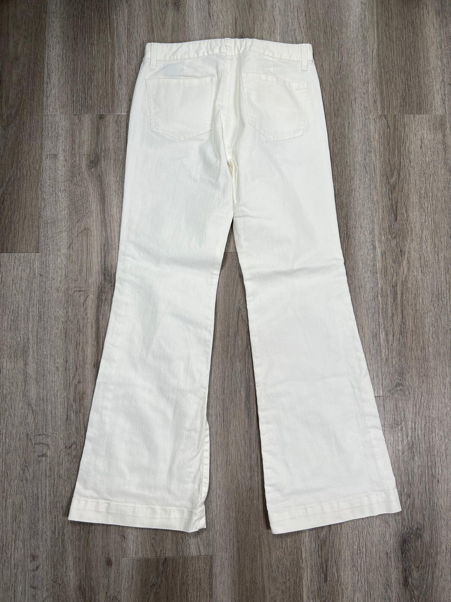 White Denim Jeans Flared Express, Size 8