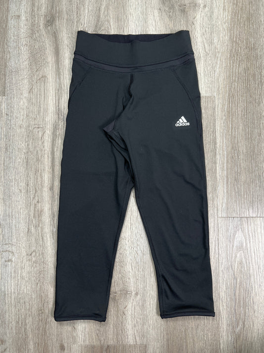 Black Athletic Capris Adidas, Size Xs