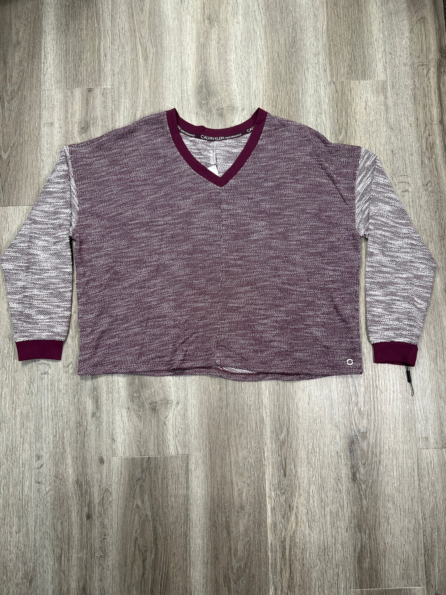 Top Long Sleeve By Calvin Klein In Purple, Size: 2x