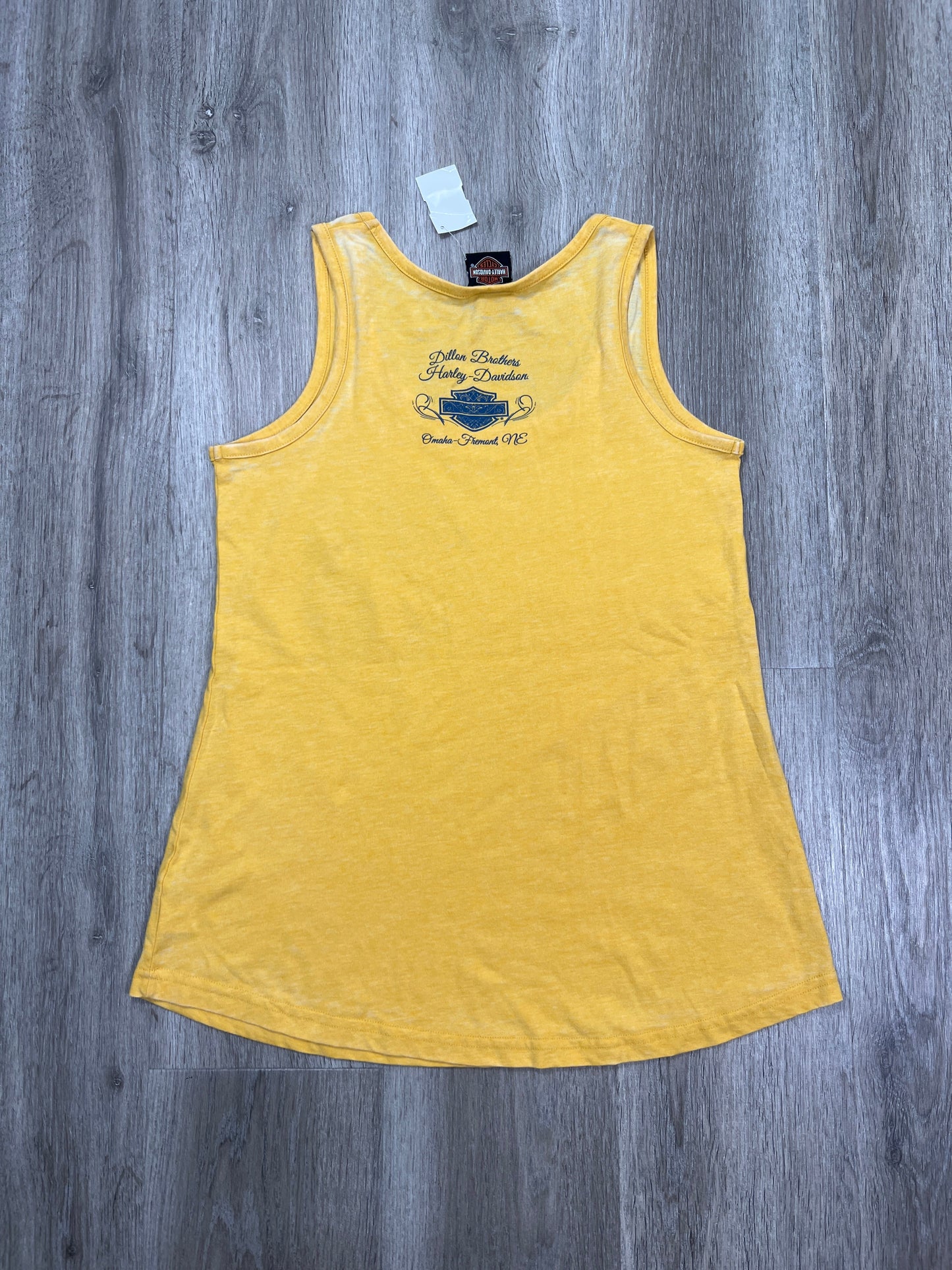 Tank Top By Harley Davidson In Yellow, Size: M