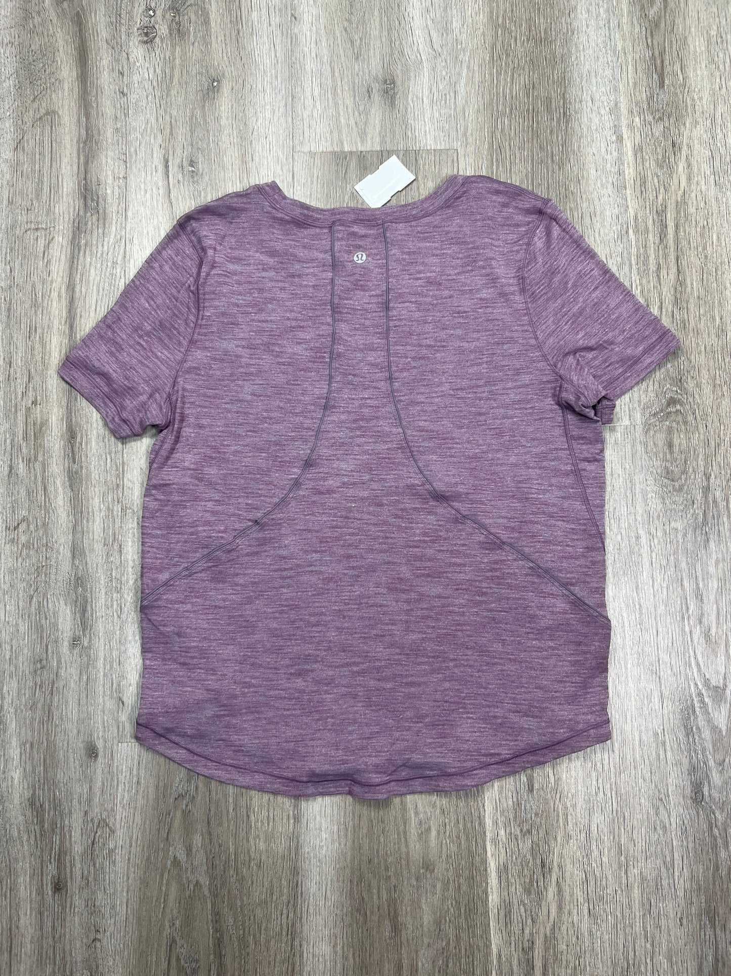 Athletic Top Short Sleeve By Lululemon In Purple, Size: S