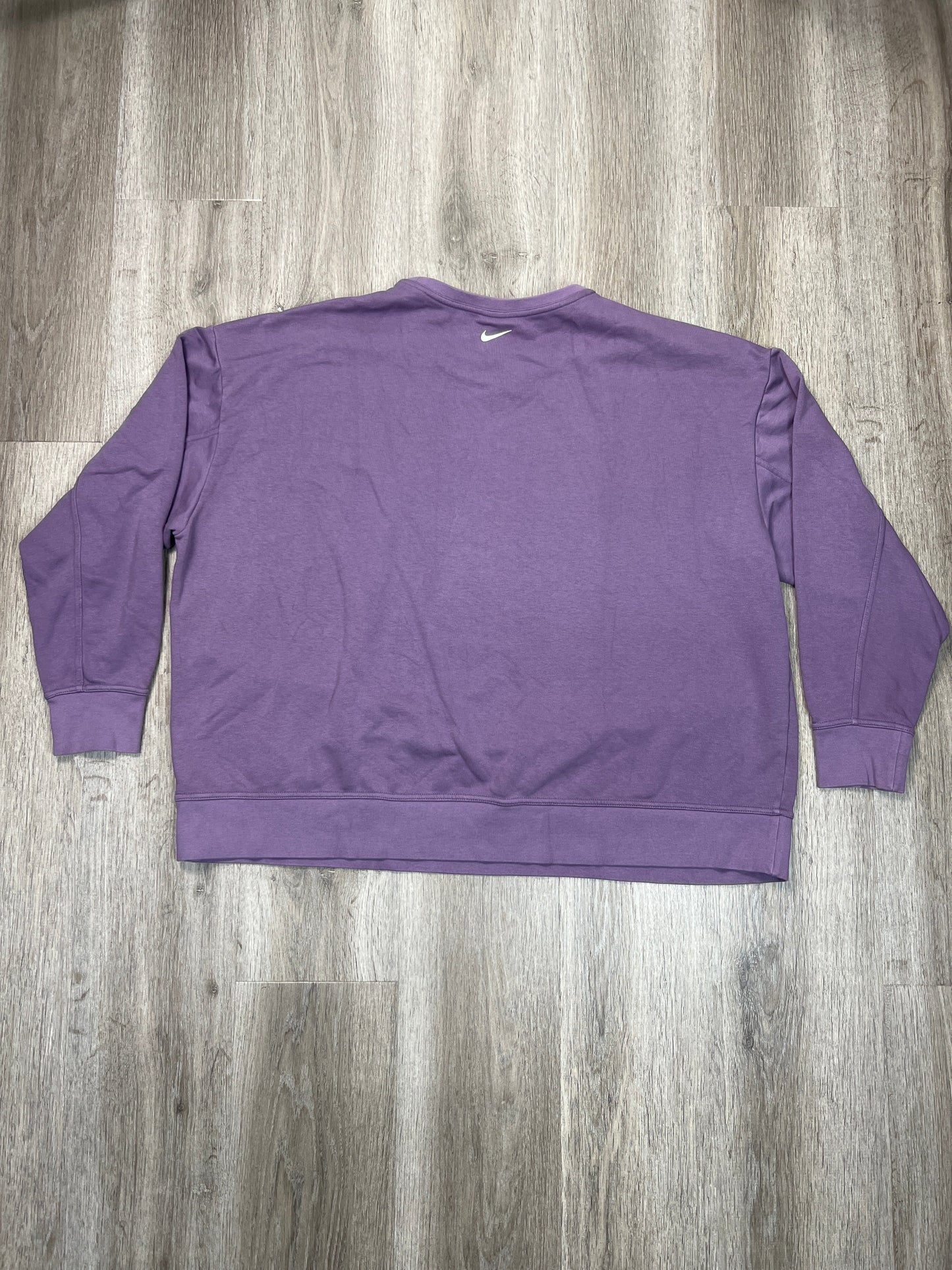 Sweatshirt Crewneck By Nike Apparel In Purple, Size: 2x