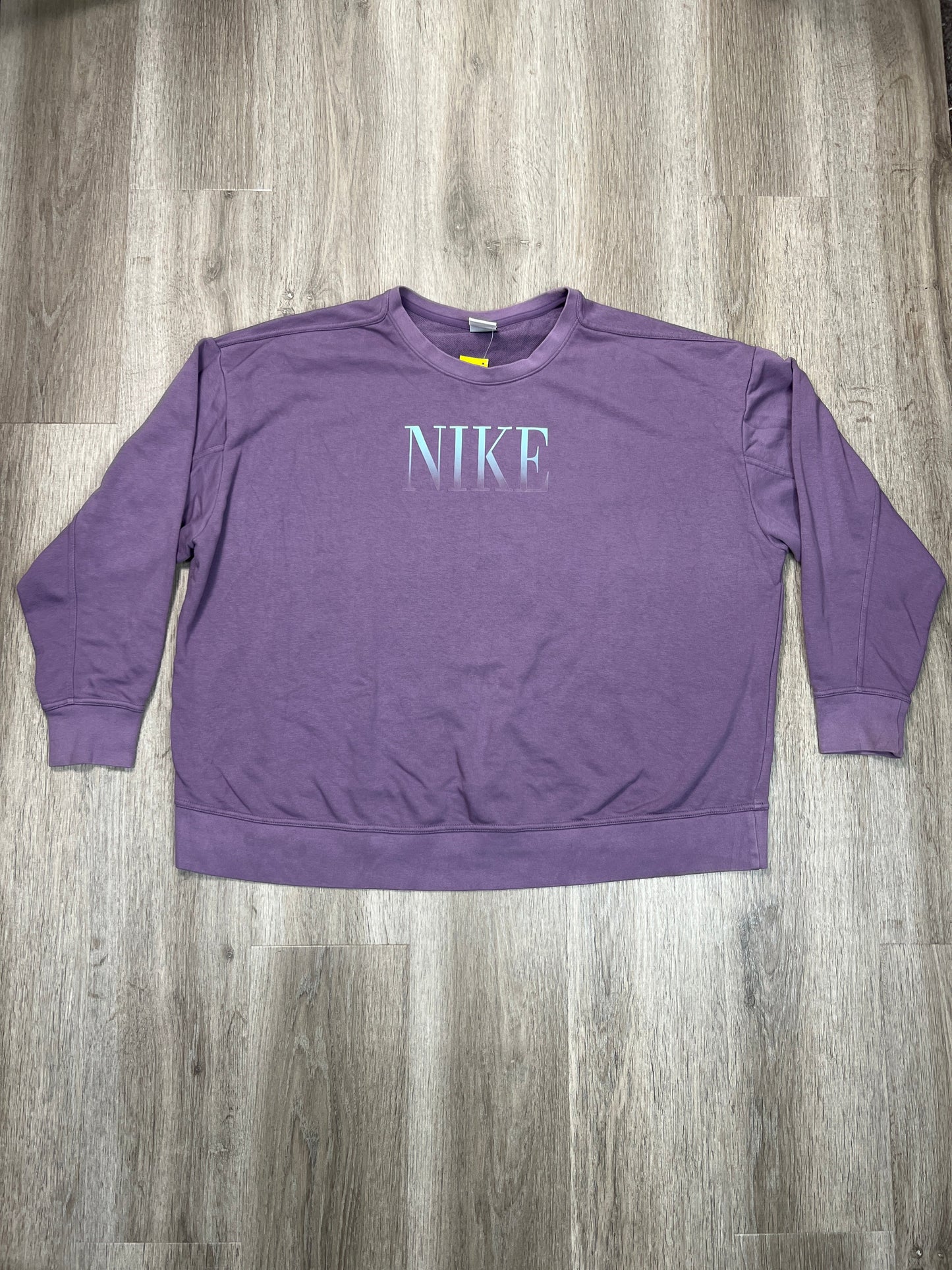 Sweatshirt Crewneck By Nike Apparel In Purple, Size: 2x