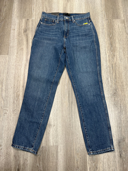 Jeans Straight By Banana Republic In Blue Denim, Size: 4