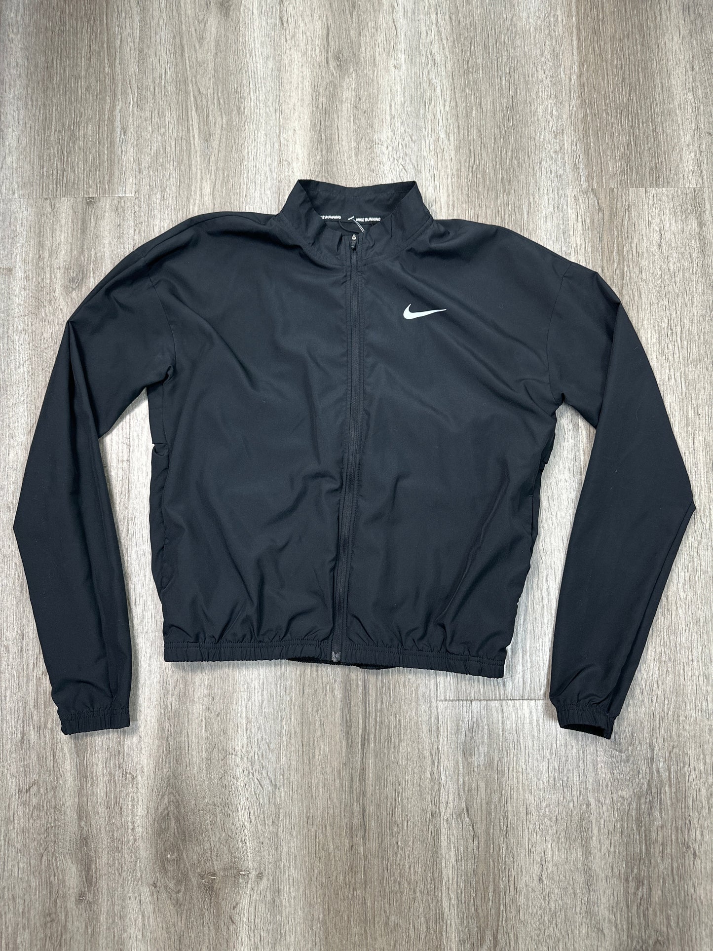 Athletic Jacket By Nike Apparel In Black, Size: S