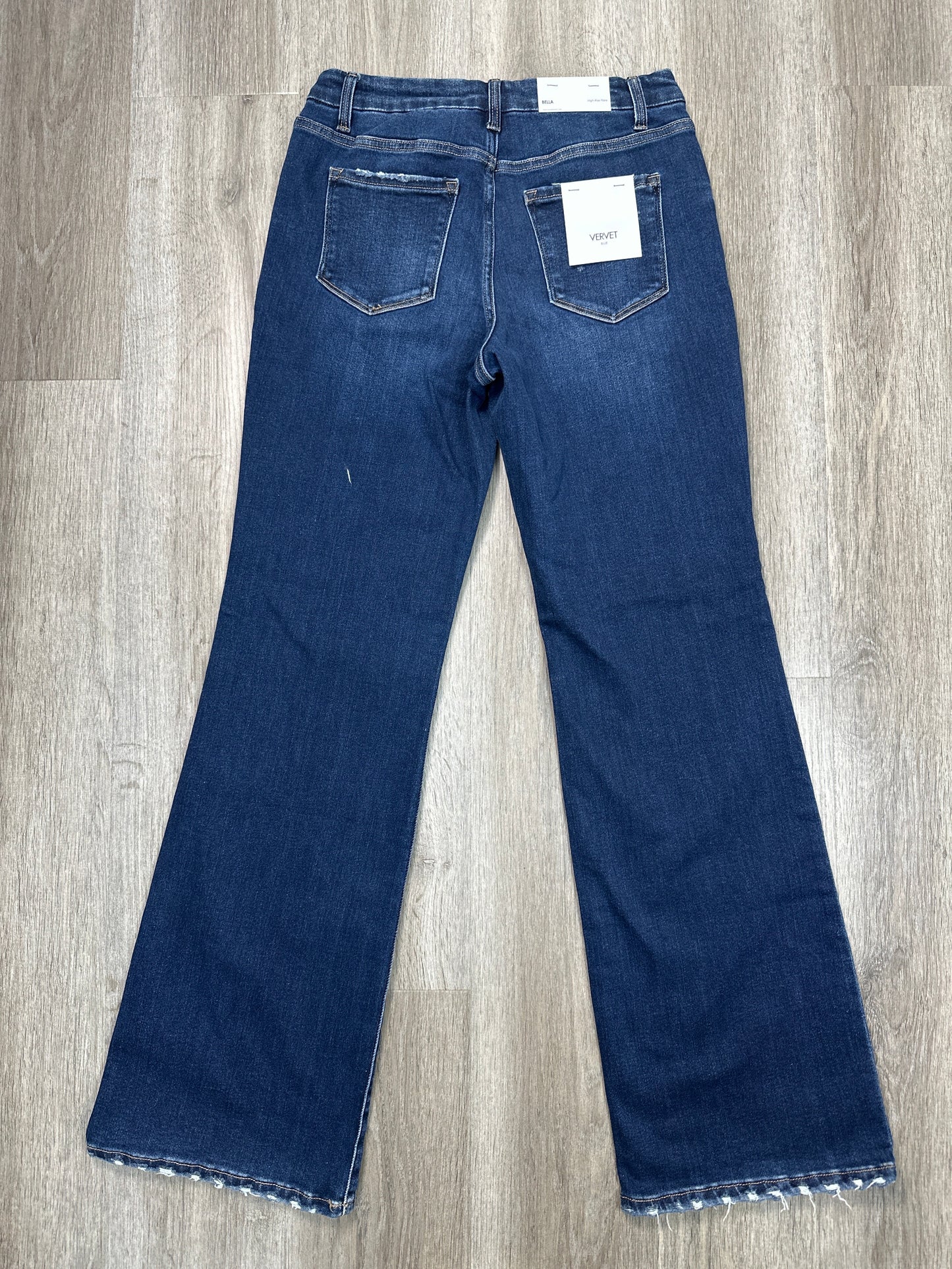 Jeans Flared By Vervet In Blue Denim, Size: 8