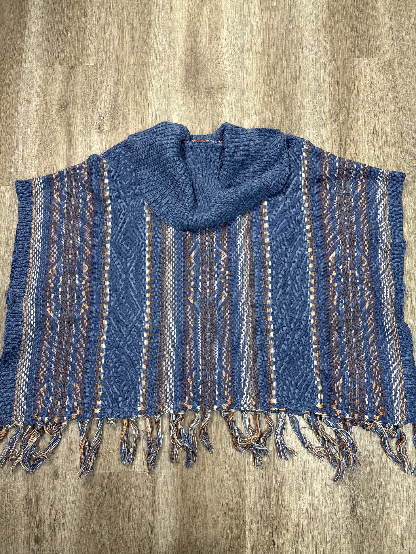 Poncho By Ruby Rd In Blue, Size: Sp