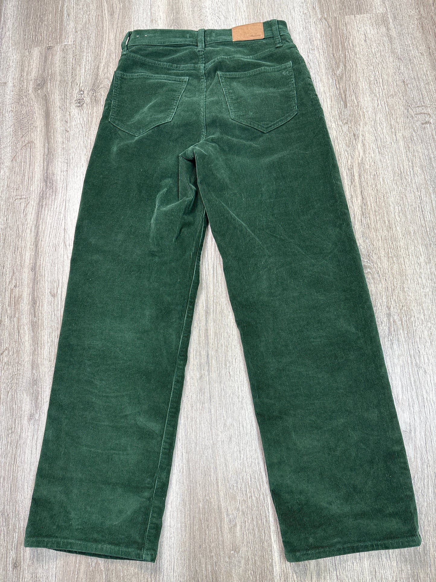 Pants Corduroy By Madewell In Green, Size: Xs