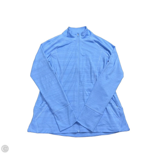 Athletic Jacket By Athleta In Blue, Size: L