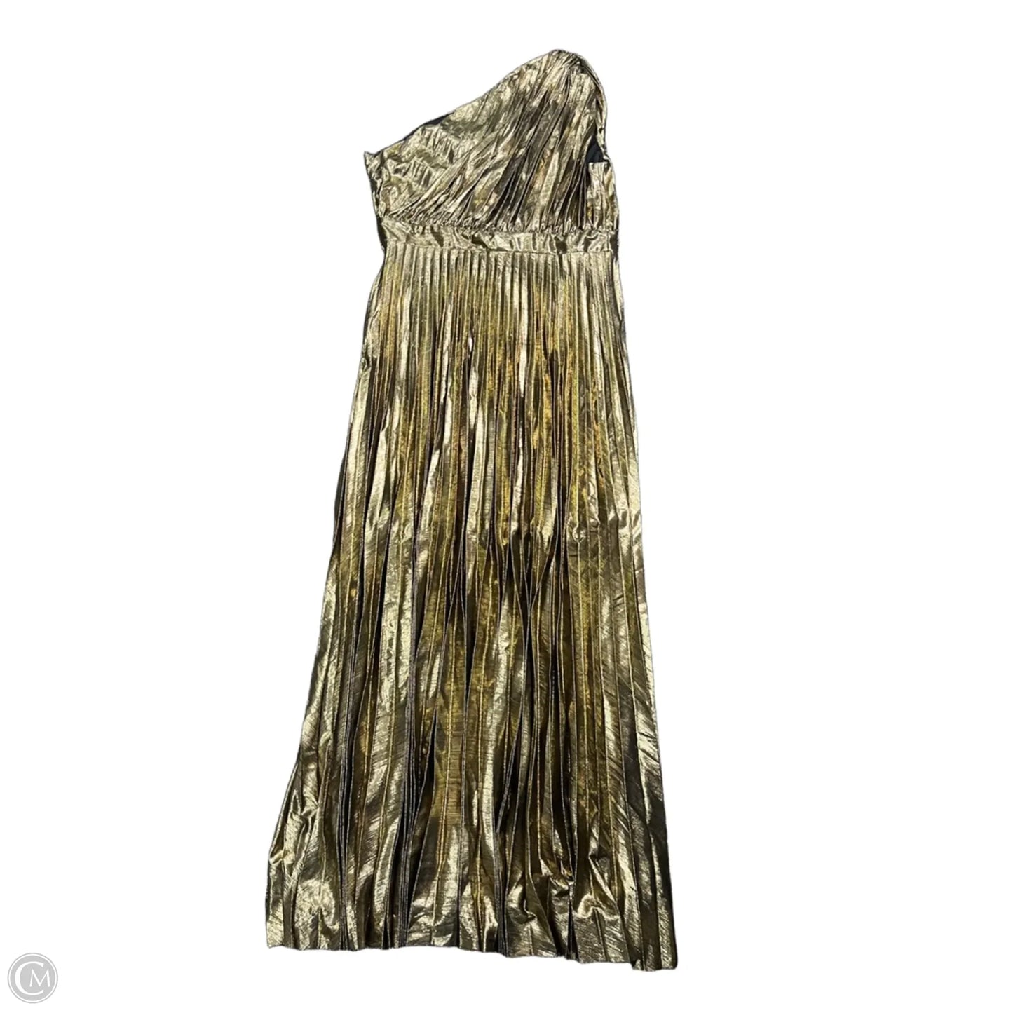 Dress Party Long By Clothes Mentor In Gold, Size: L