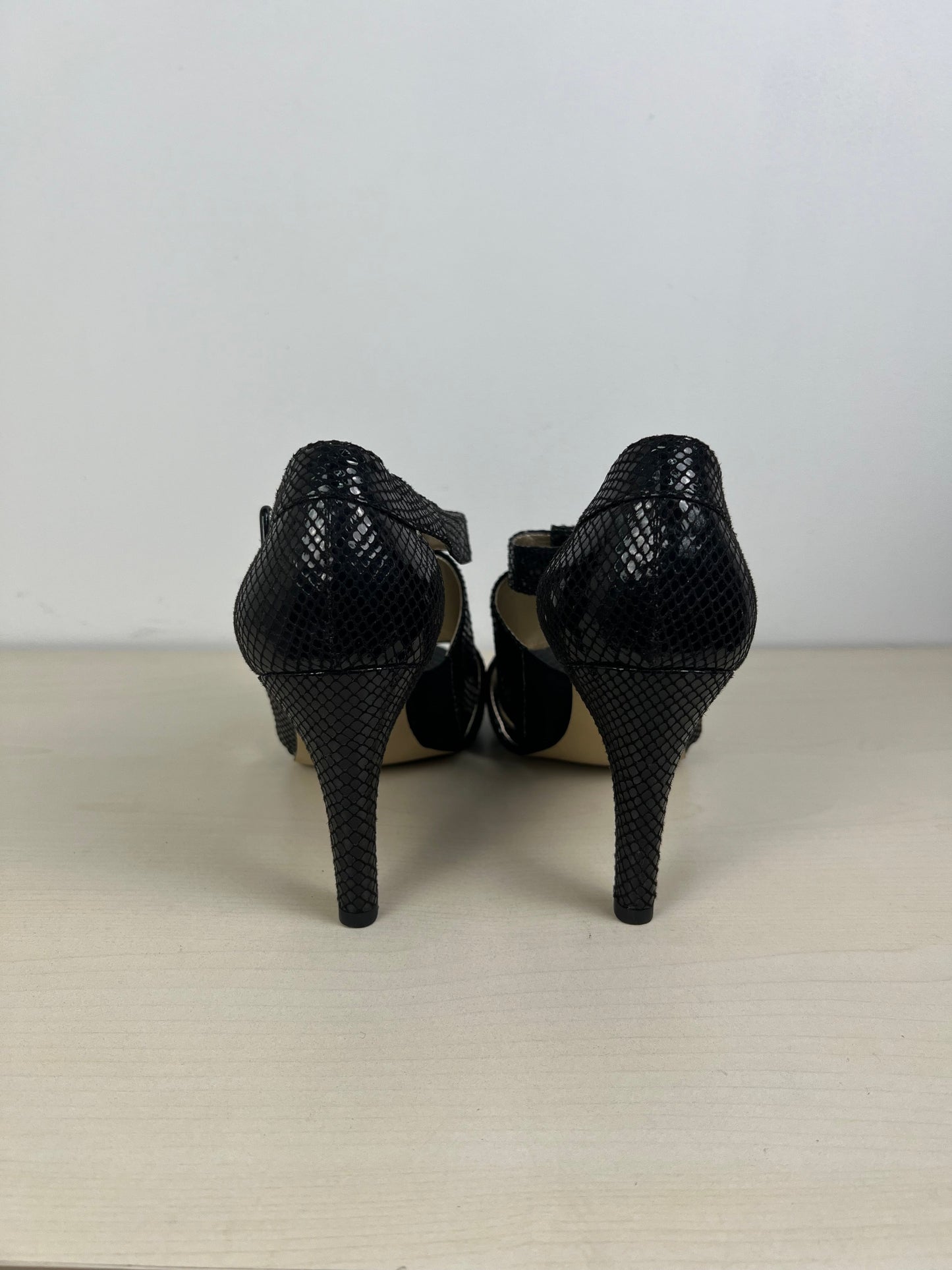 Snakeskin Print Shoes Heels Stiletto Anne Klein, Size 10