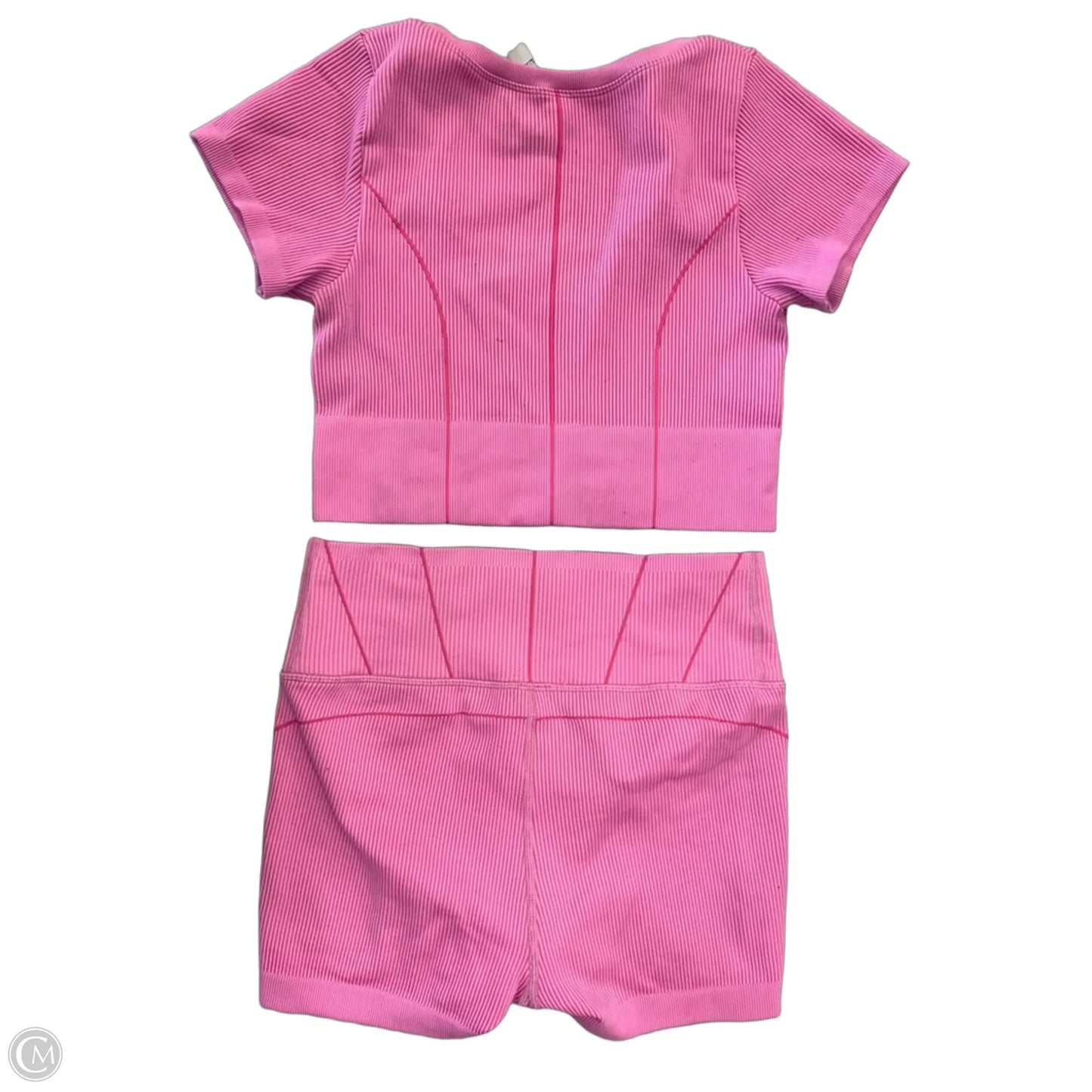 Athletic Shorts 2pc By Offline In Pink, Size: L