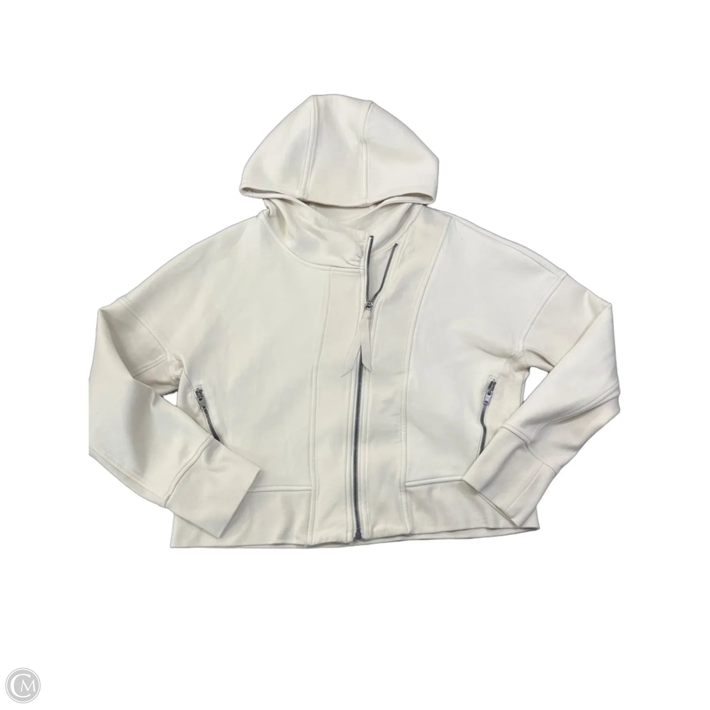 Athletic Jacket By Calia In Cream, Size: M