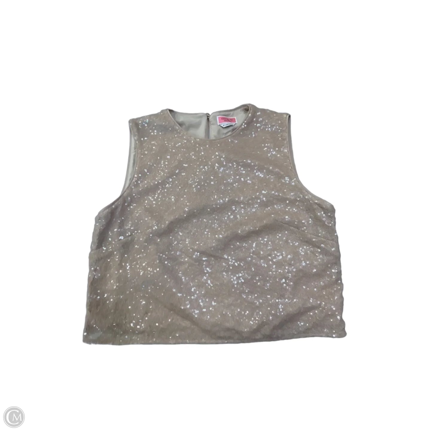 Top Sleeveless Designer By Kate Spade In Beige, Size: M